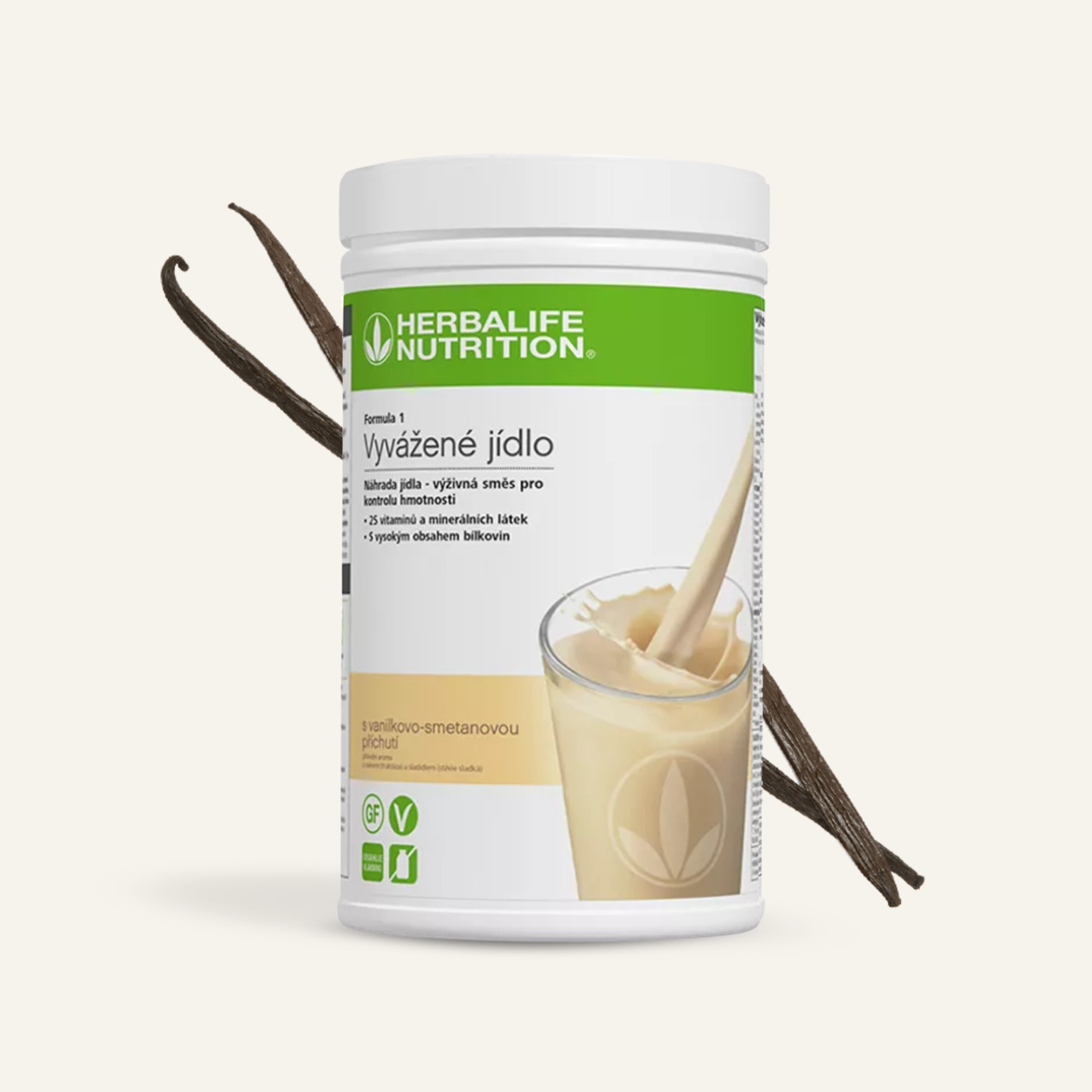 Zľava až 25% Herbalife F1 koktail Vanilka-smotana - Vyvážené jedlo